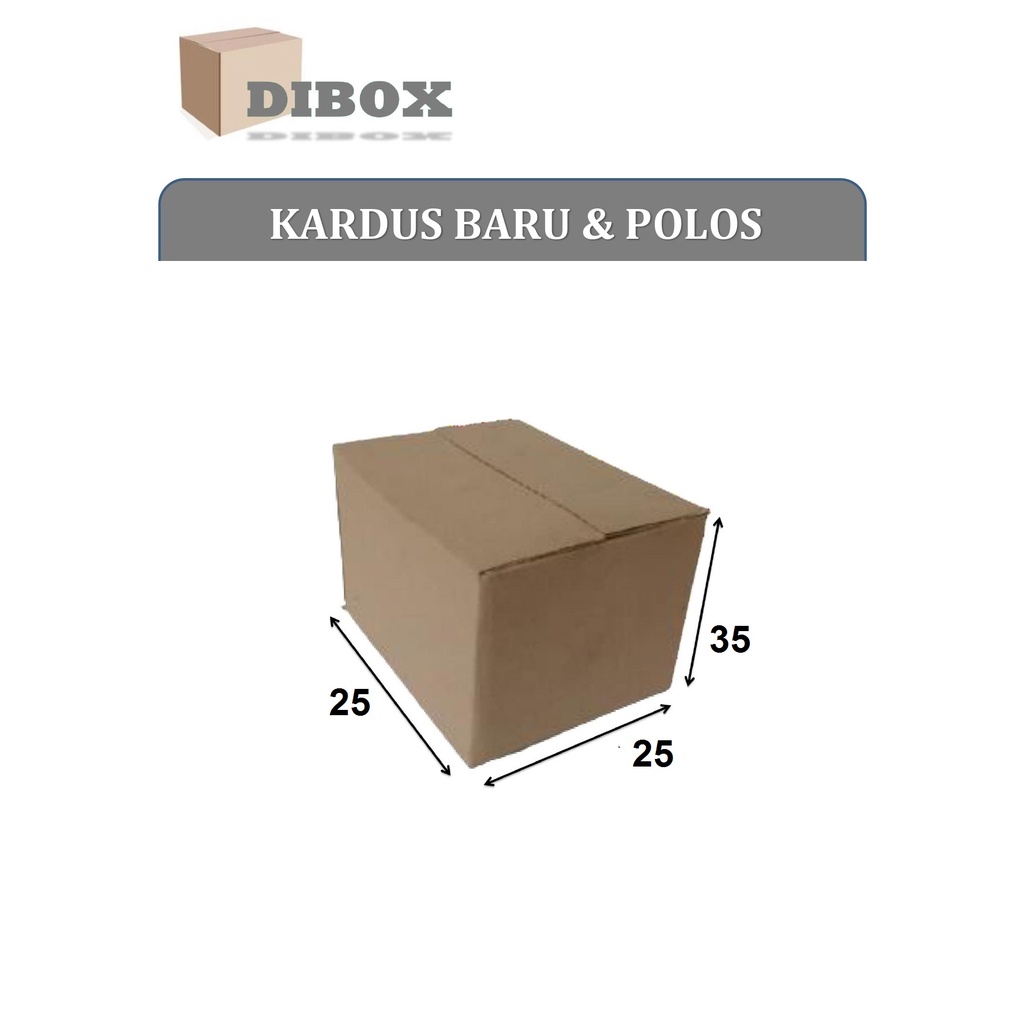 

KARDUS/BOX KARTON POLOS Uk 25 x 25 x 35 CM DOUBLE WALL
