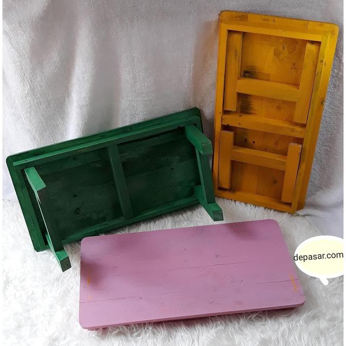 Meja Lipat Belajar Meja Gambar Anak Anak Kecil Laptop Warna Kayu Kuat Asean.Mekar