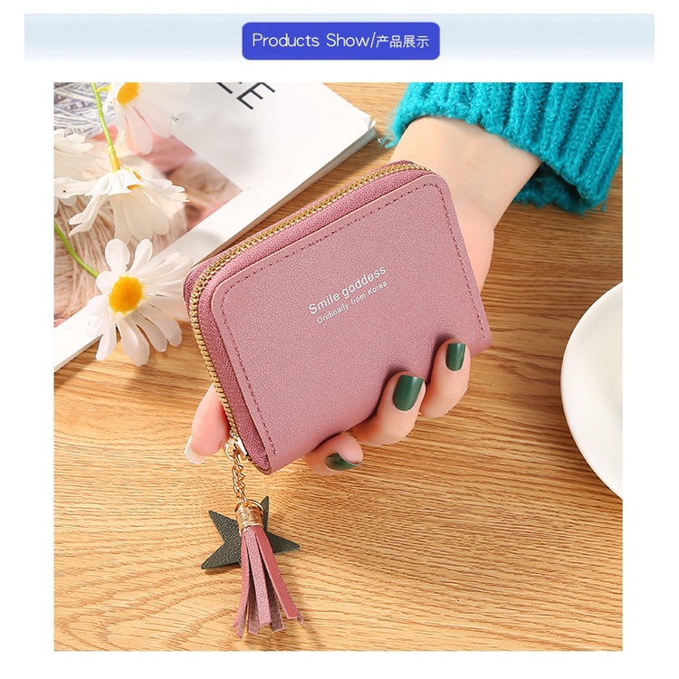 ♥DPS829♥D03 COD DOMPET WANITA DOVE MINI GRACE KOREAN FASHION TRENDY FASHION WALLET-PINK TUA