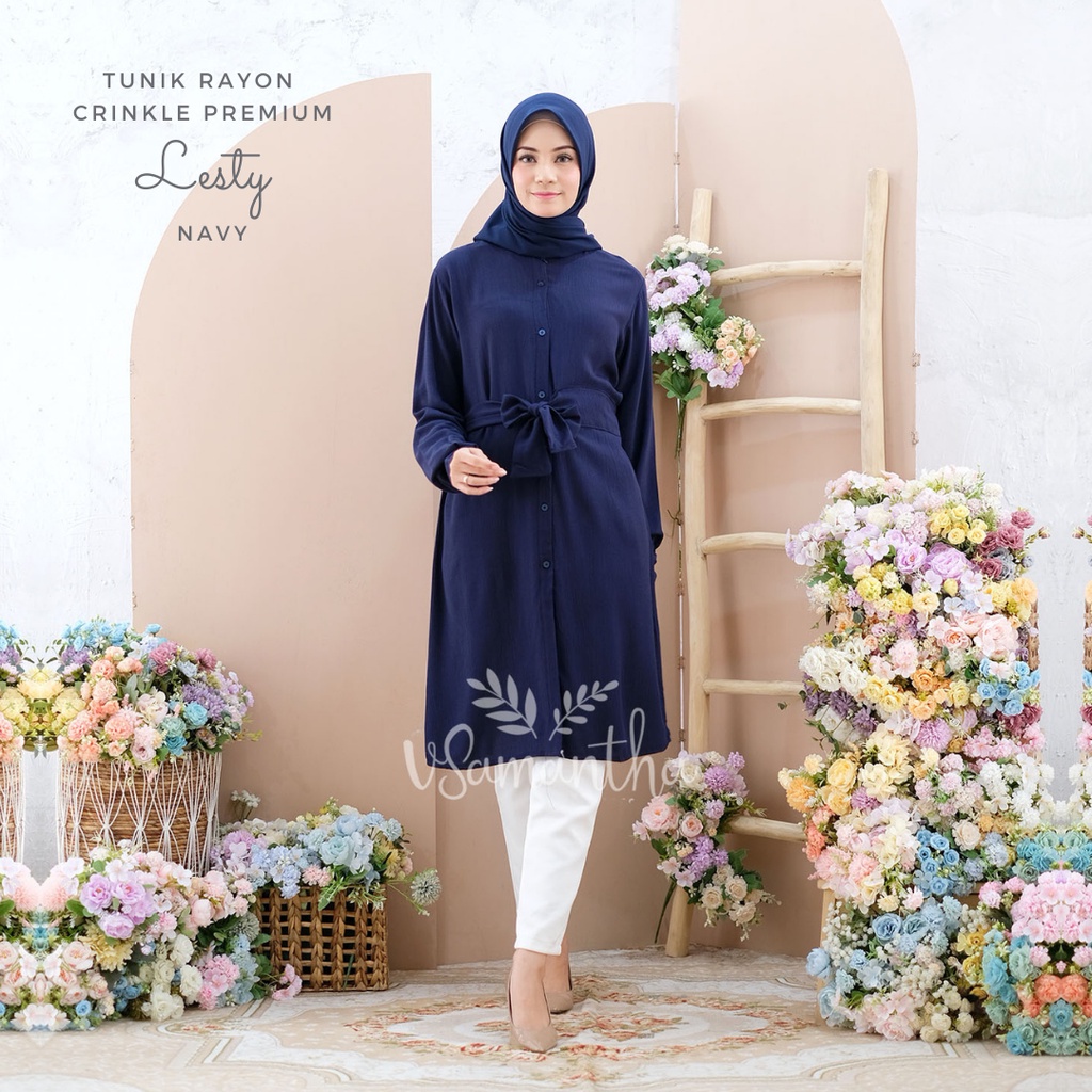 Tunik Rayon Crinkle Premium Lesty