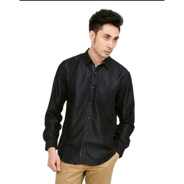 Benhill Kemeja Pria Double Face Navi Diskon 70 %