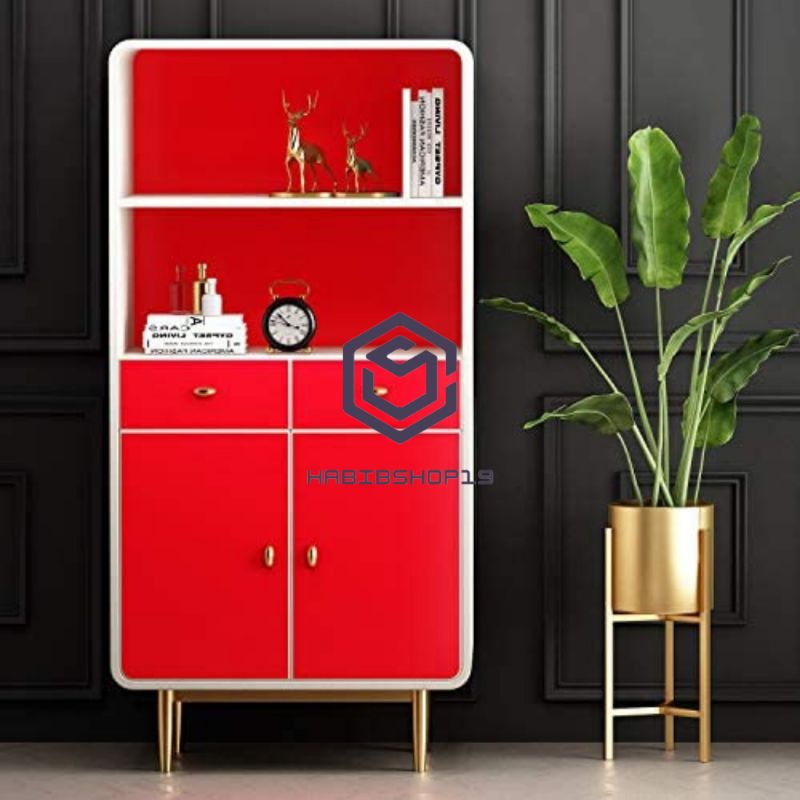 Wallpaper Sticker Dinding Embos Polos Merah 10mx45cm