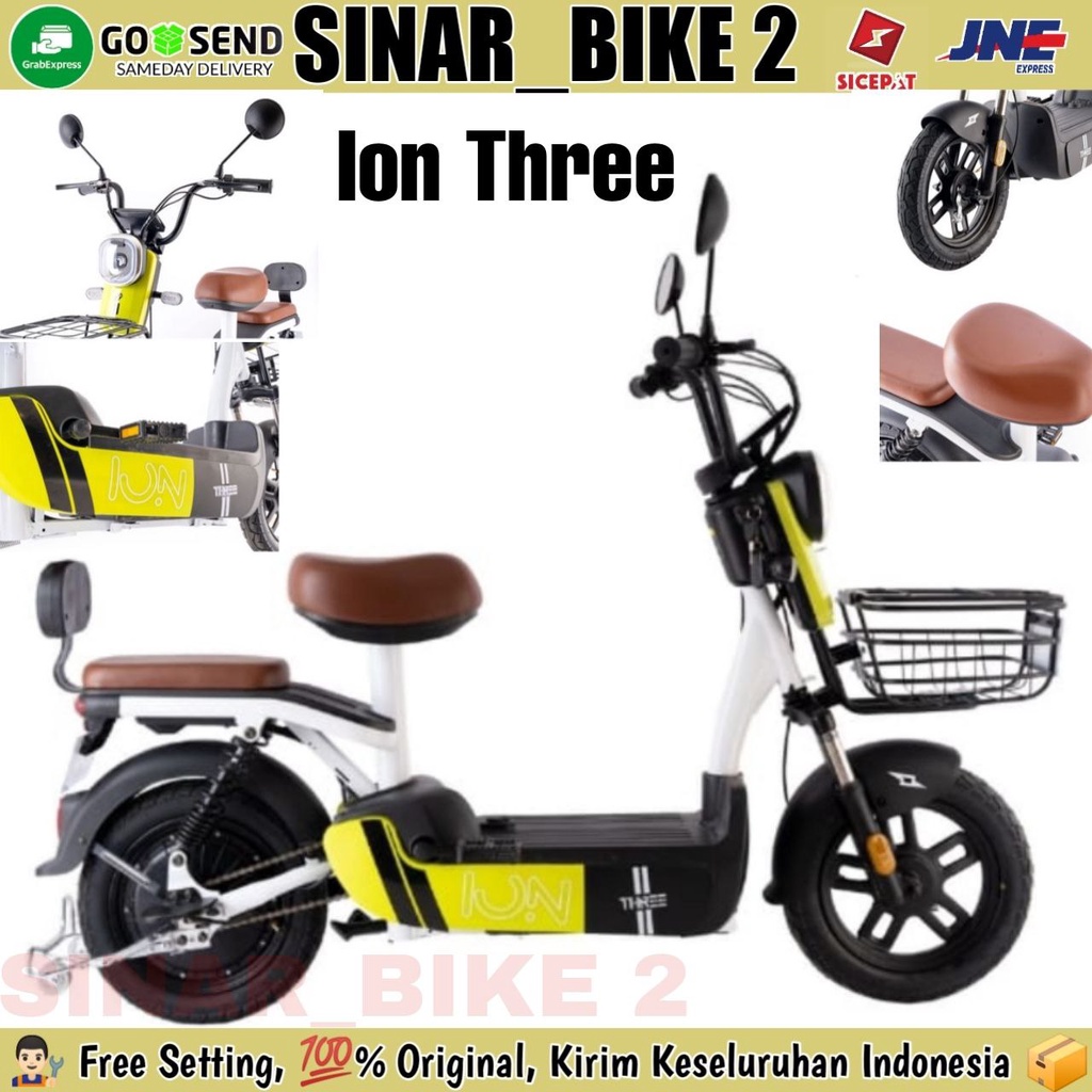 Sepeda Listrik ION THREE BY ELEMENT Electric E-Bike 350 Watt