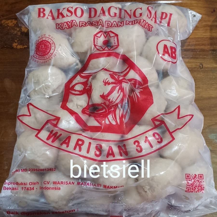 

bakso baso sapi warisan 319 700 gr isi 50