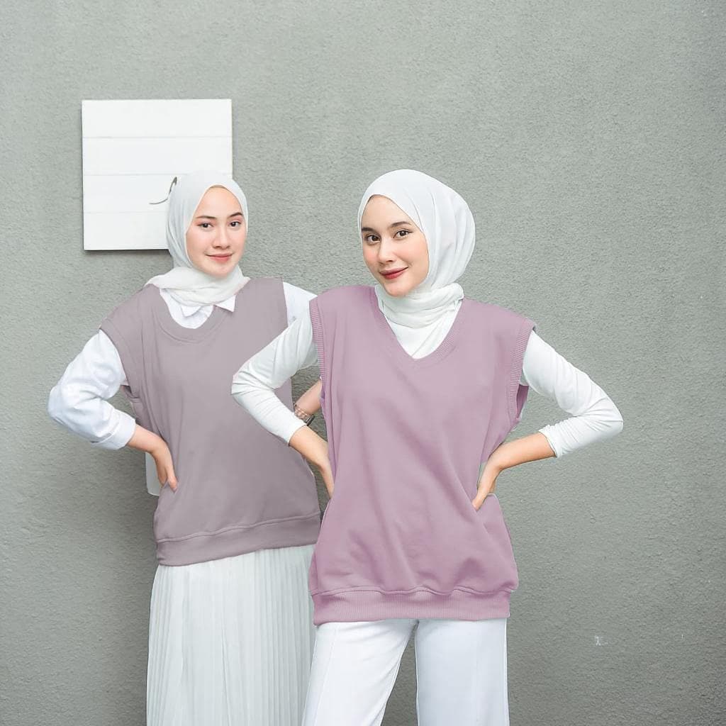 Nara Grosir - Basic Vest l Sweater Terbaru Wanita