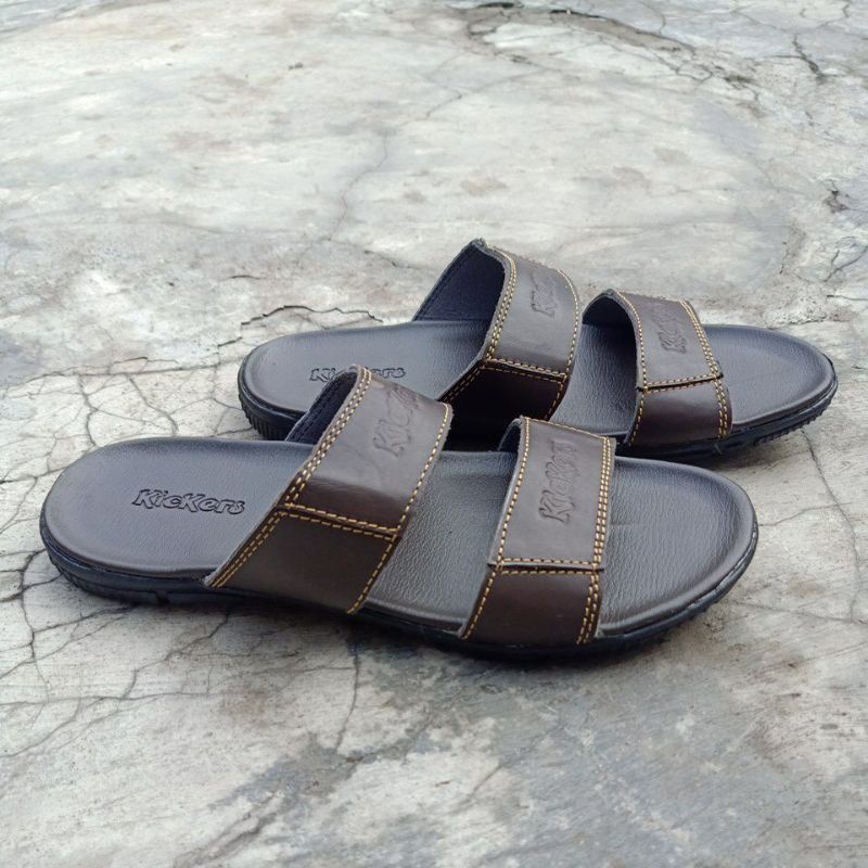 sandal Kickers 01/sandal kulit pria/sandal cowok terbaru/sandal murah/sandal fashion/sandal casual