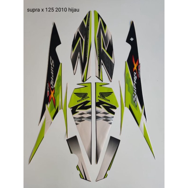STRIPING MOTOR SUPRA X 125 TAHUN 2010 WARNA HIJAU