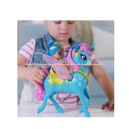 Shimmer and Shine Shine Magical Flying Zahracorn Mainan Boneka