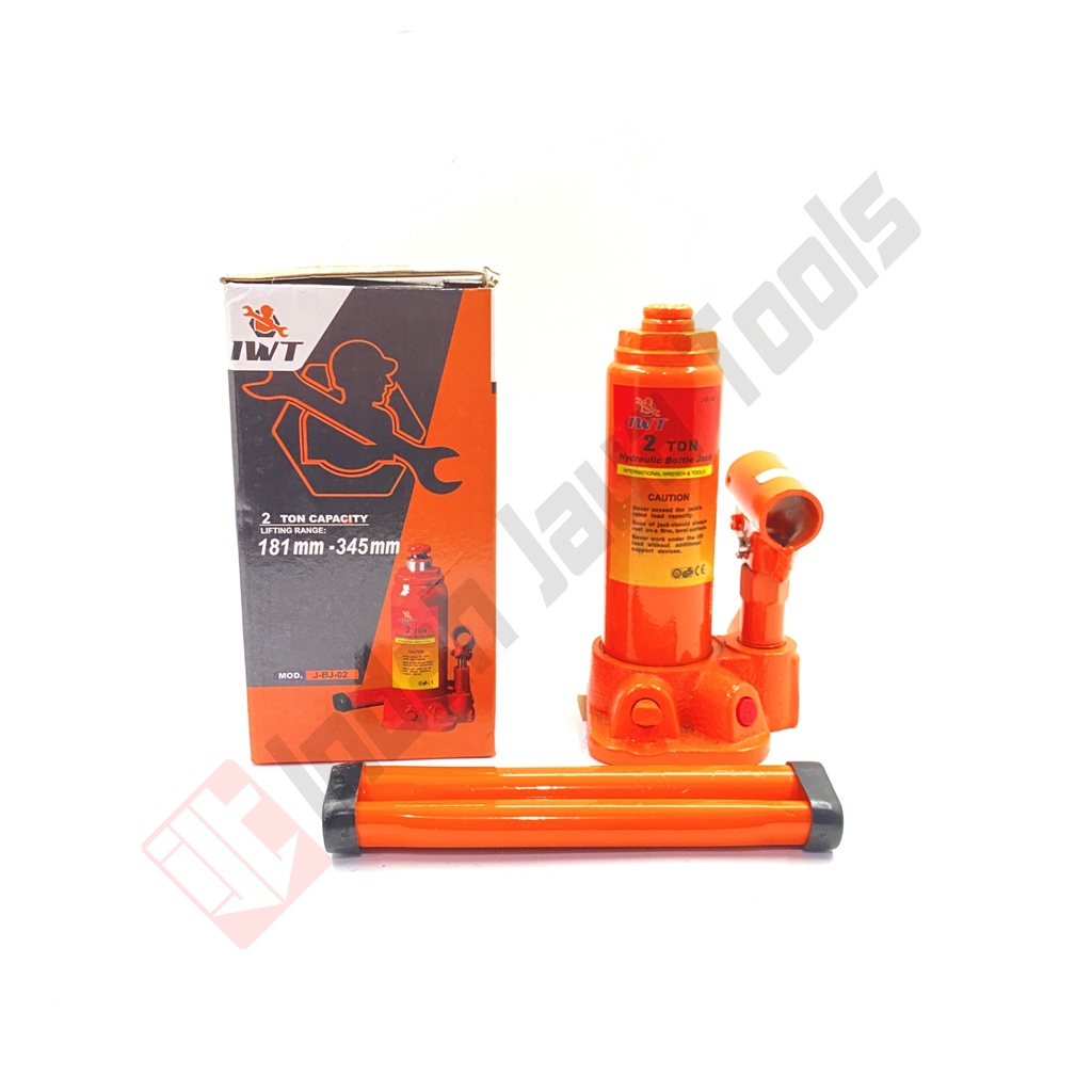 IWT Dongkrak Botol 2 Ton - Hydraulic Jack Hidrolik Mobil