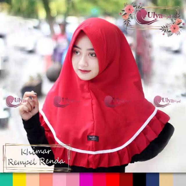 [[ORIGINAL ULYA HIJAB]] KHIMAR REMPEL RENDA/ JILBAB ULYA/ JILBAB WOLFIS/ ULYA HIJAB/ JILBAB/HIJAB