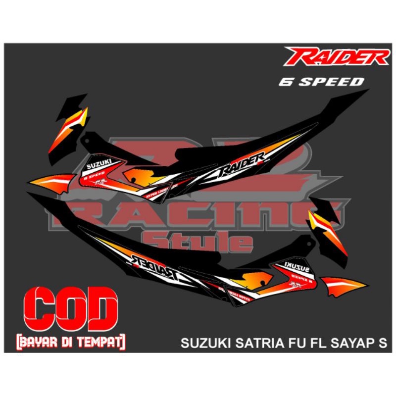 Stripping Variasi Suzuki Satria Fu facelift tipe S/ satria Fu sayap S