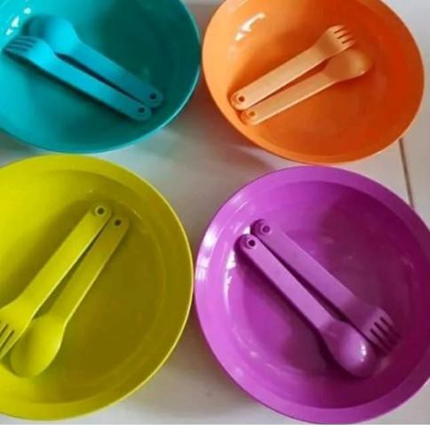 Ad Paket Crascendo Plate Cutlery Set Piring Sendok Garpu Crescendo Cressendo Crasendo Cresendo Shopee Indonesia