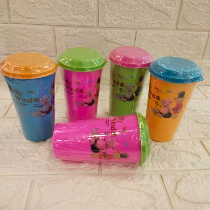GELAS PLASTIK/GELAS ANAK SOUVENIR ULTAH
