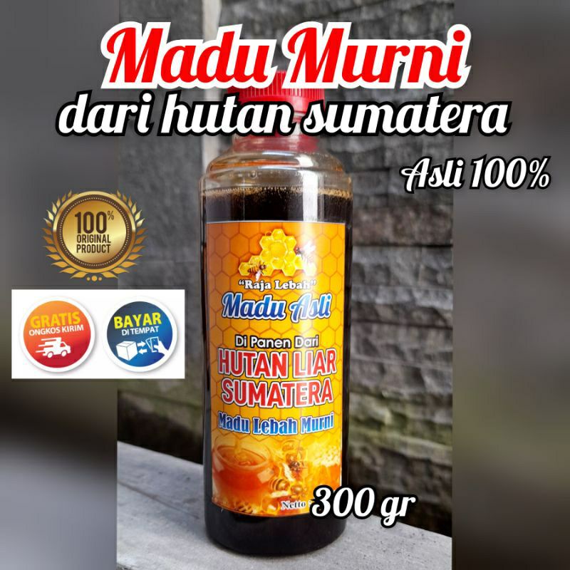 

MADU ASLI dari lebah liar Hutan Sumatera 300 gram