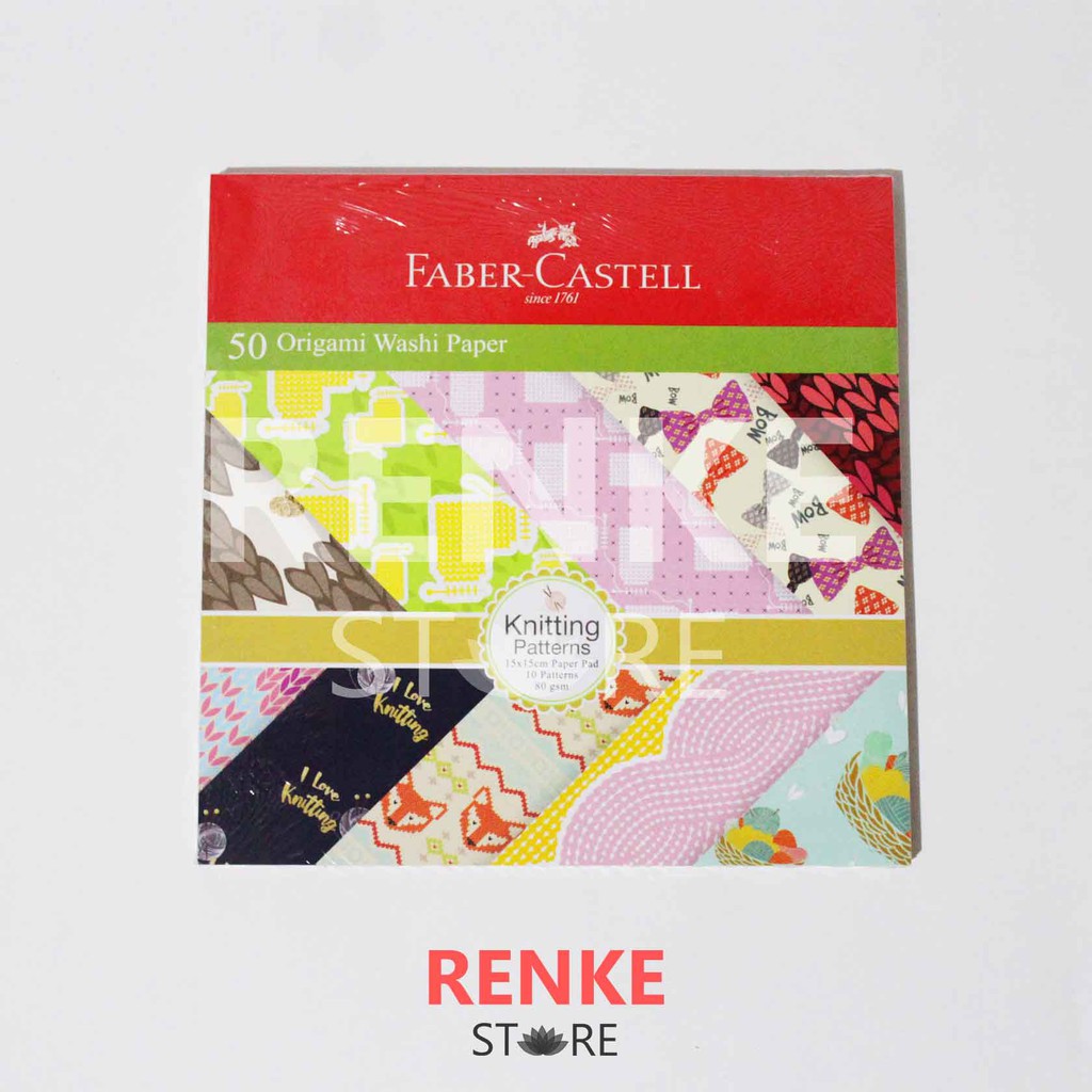 

Kertas Lipat Origami Motif Faber Castell 15 cm - Pola Washi Scrapbook