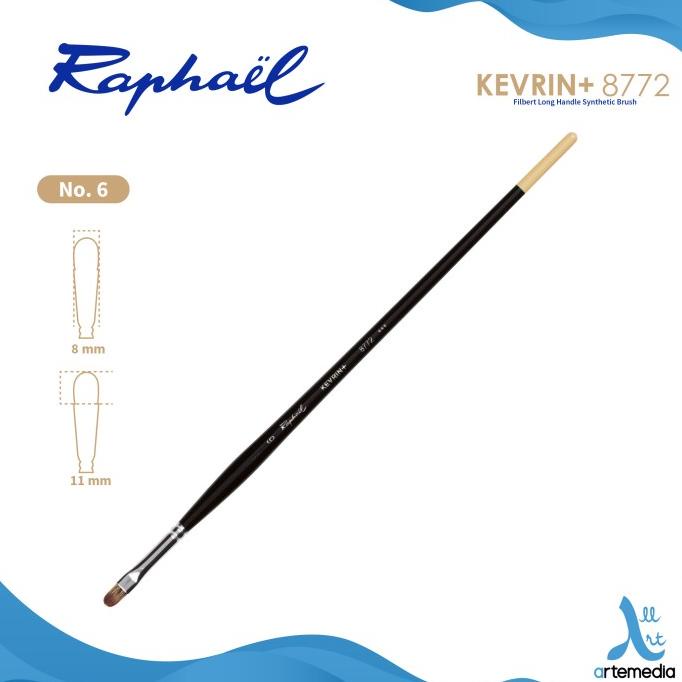 

PROMO Kuas Lukis Raphael 8772 Filbert Kevrin Synthetic Brush Long Handle