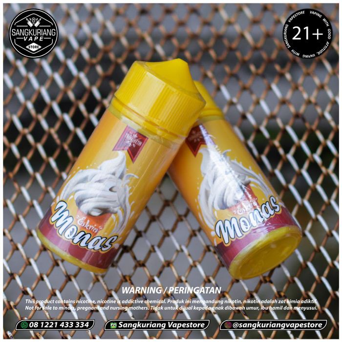 Es Krim Monas By Trimasketir liquid  3mg&amp;6mg berpita cukai