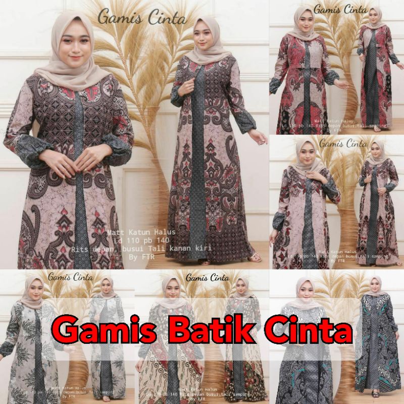 GAMIS BATIK MANGGAR, PADI,SEKAR,CANTIK,KUBIS,KIPAS,DAUN,KUPU,NADINE,GENDIS