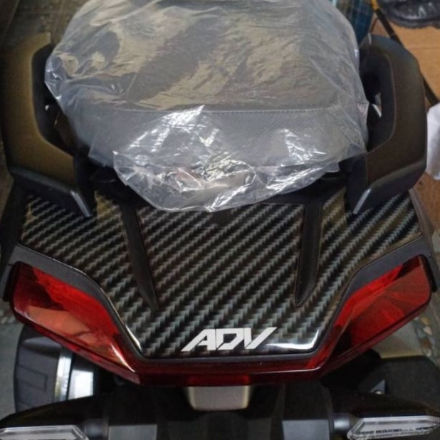 Stiker tailpad lampu stop Honda ADV 160 ADV 150 carbon resin premium