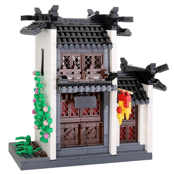GARRET OF HUI STYLE ARCHITECTURE 1039PCS MAINAN ANAK NO LEPIN BLOCKS ARCHITECTURE EDUKASI