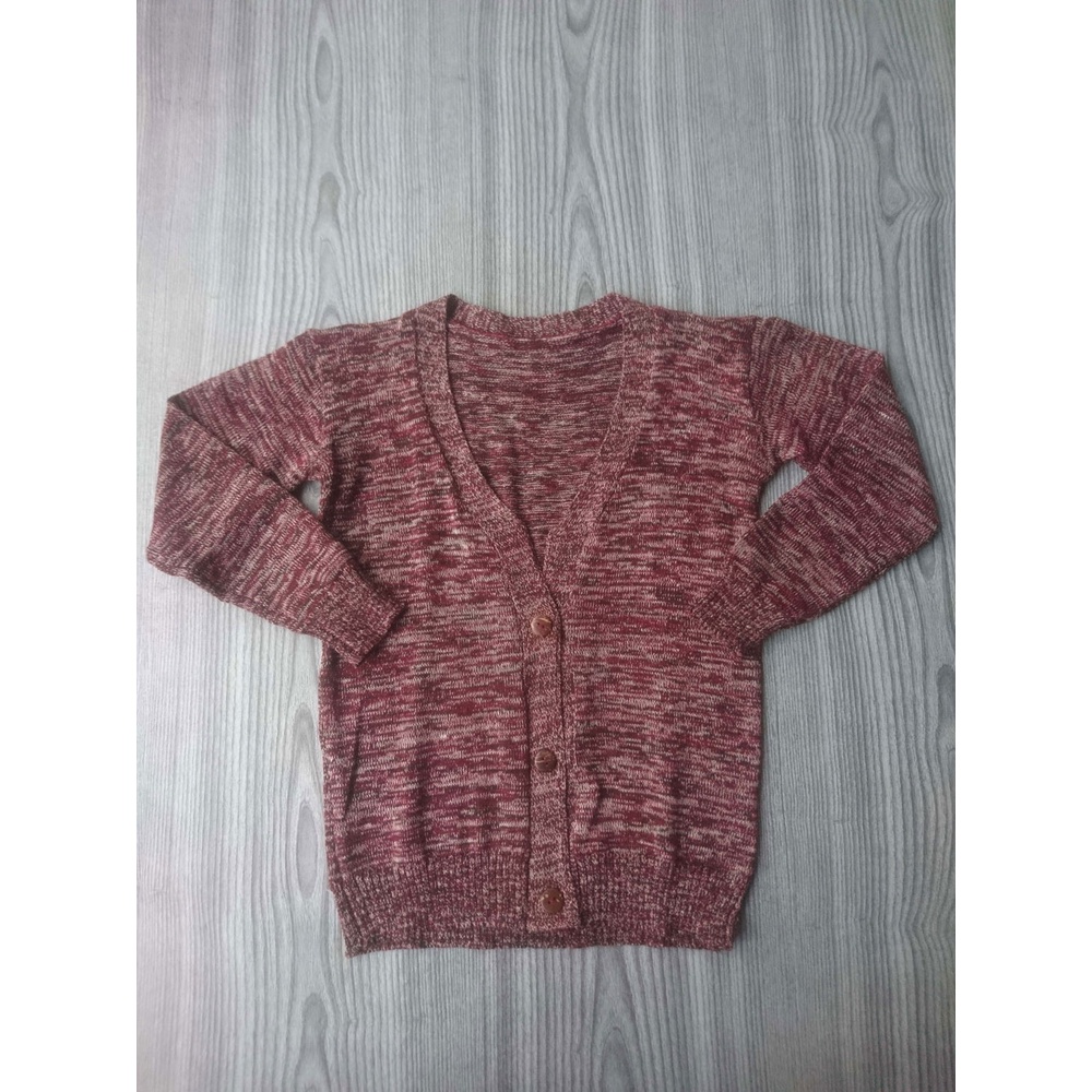 cardigan anak kancing batok /cardigan anak 3-7 tahun / cardigan anak perempuan outwear kancing batok