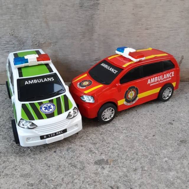 Mainan Mobil Ambulance Tarik Anak Edukatif Mobilan Mainan Mobil Ambulance Tarik Anak Edukatif Mobilan