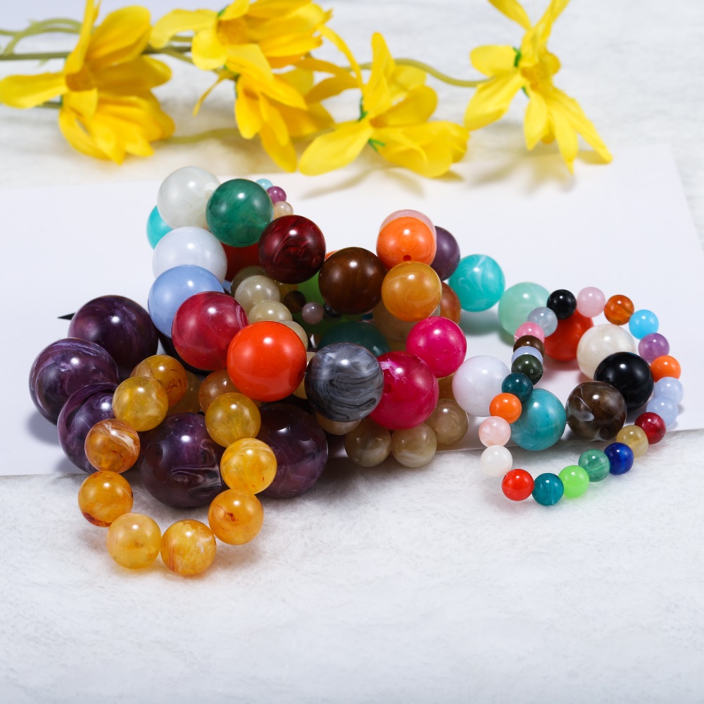 200pcs/pack Acrylic material imitation natural stone beads for DIY bracelet necklace fashion accessories jewellery