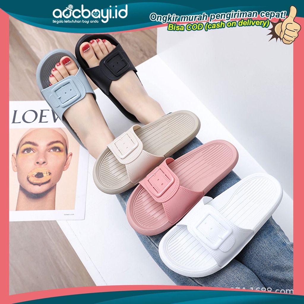 PROMO 10.10 PUNCAK ☀ACCBAYI☀ SF21 Sandal Slop Wanita / Sandal Wanita / Sandal Fashion Murah Import