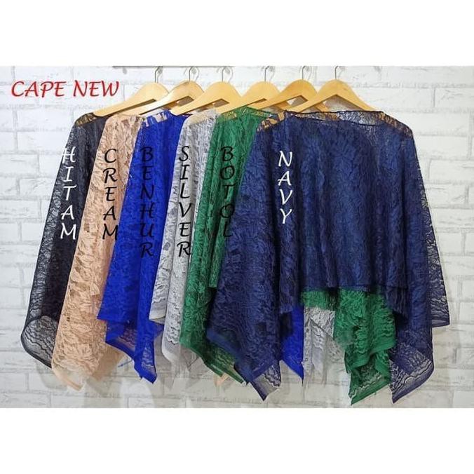 New Cape Brukat Az-Zahra Baju Muslim Terbaru Atasan Kebaya - Biru Muda