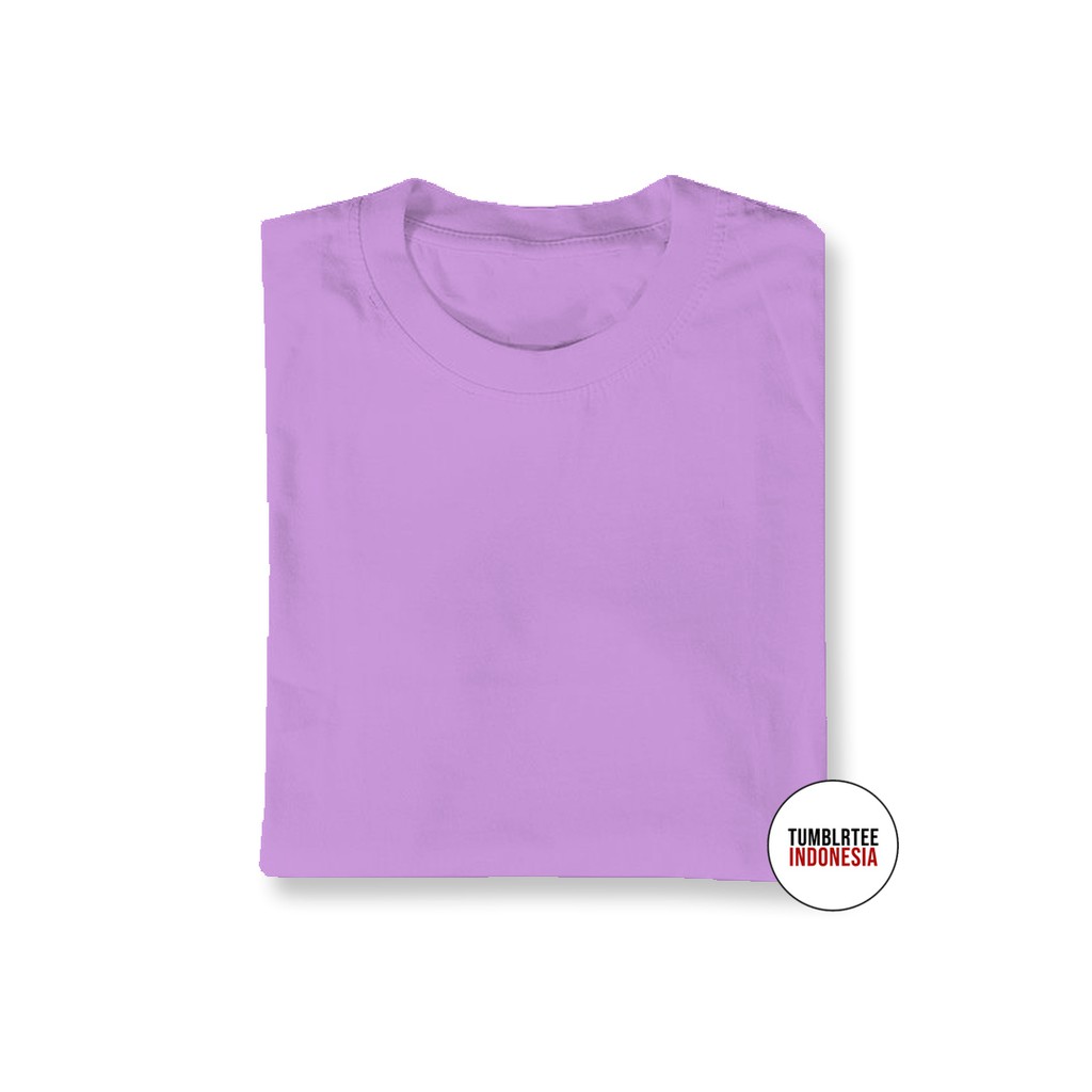 TUMBLRTEE Kaos Polos Lilac / Ungu Muda Cotton Combed 20s