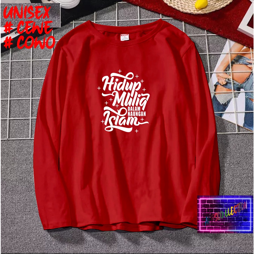 COD/ KAOS HIDUP MULIA  ISLAM LENGAN PJG/KAOS TULISAN/KAOS HIT/KAOS SANTRI KEKINIAN/KAOS DAKWAH PAKAIAN PRIA PESANTREN KATA KATA VIRAL 2021/KAOS ISLAM/SANTRIWATI/KAOS HITS 2021/KAOS BERGAMBAR /KAOS TULISAN/KAOS EKSPRESI/KAOS PRIA /TSHIRT PRIA DAN WANITA /