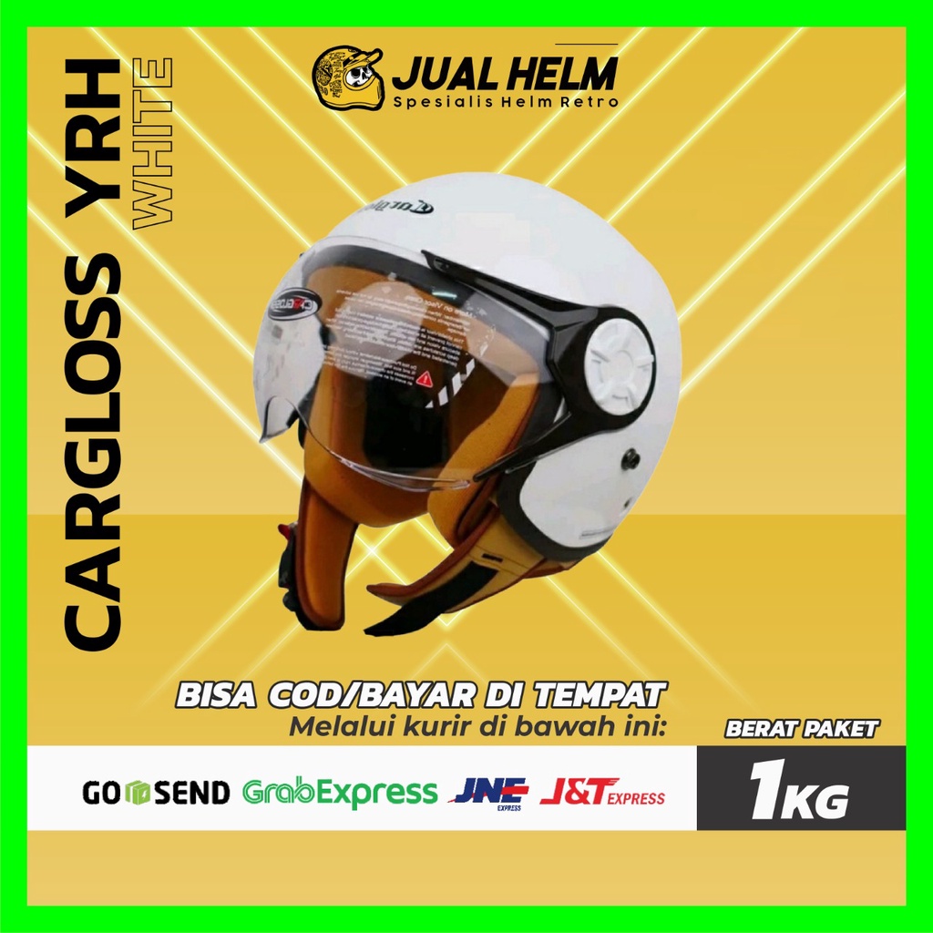 Helm Retro Cargloss Original YRH Hijab SNI