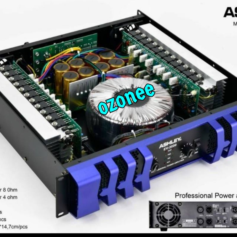 POWER MIXER ASHLEY EV 3000 AMPLIFIER ASHLEY EV3000 ORIGINAL NEW