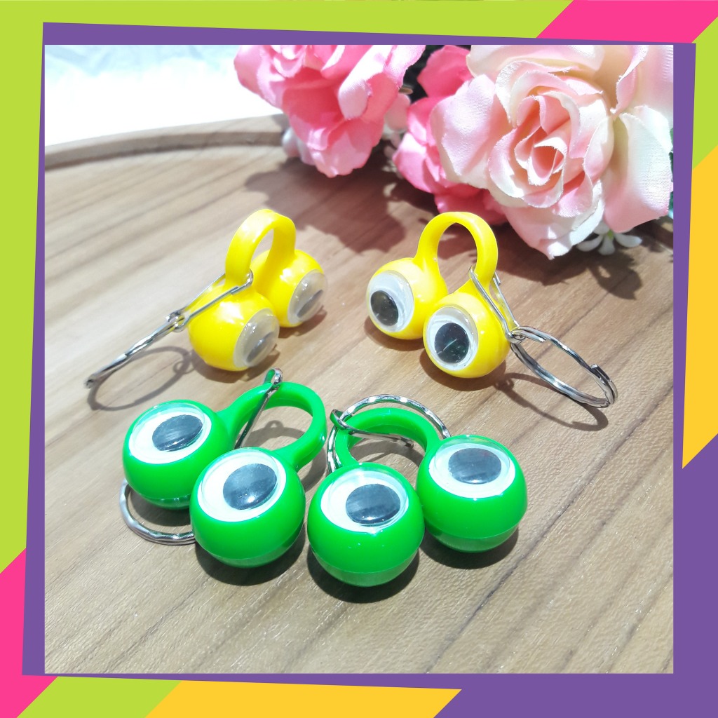 1283 [Grosir] @12pcs gantungan kunci model mata / Key chain eye