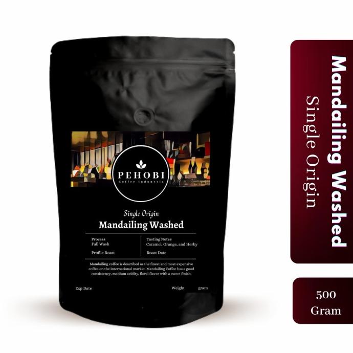 

[ COD ] PEHOBI Kopi Arabica Mandailing Washed 500 Gram TERBAIK Kode 830