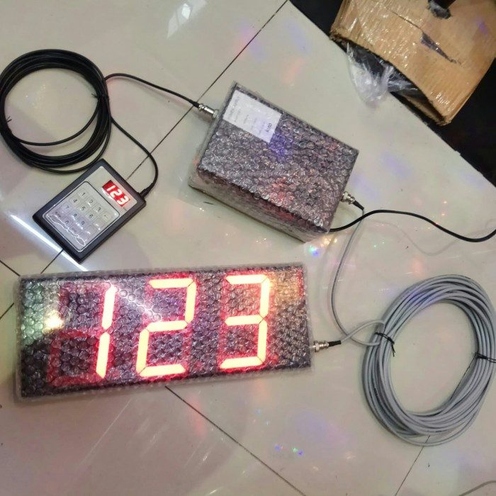 ✅terjamin Display antrian 3 digit led digital - Display