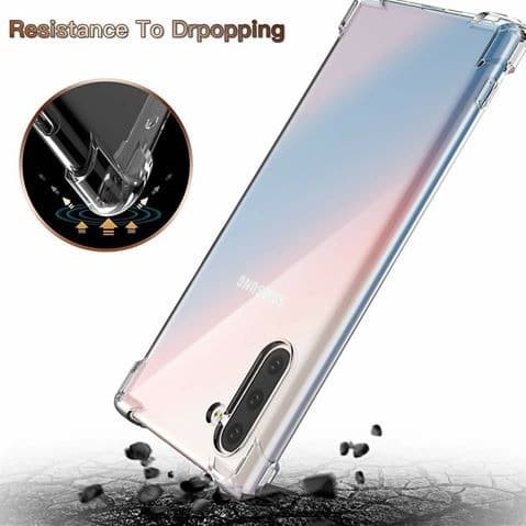 Soft Case Silikon Samsung Galaxy Note 10 Note 10 Plus Note 10 Lite Bening Transparant Airbag Anti Crack TEbal