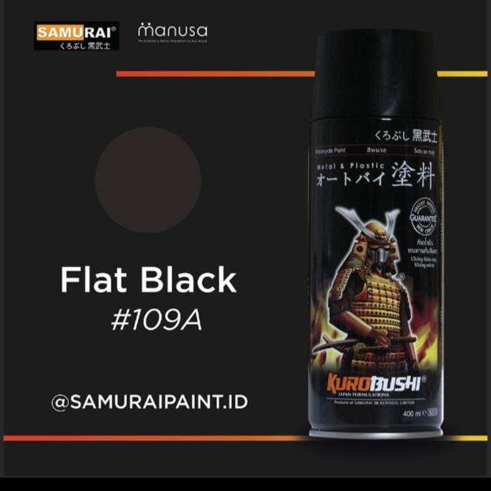 Cat Pilox Samurai Paint Flat Black 109A - Pilok Samurai Flat Black
