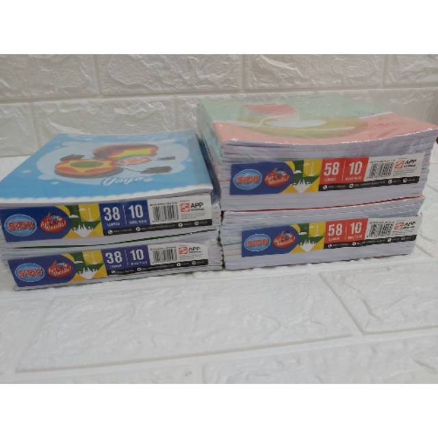 

Buku tulis SIDU 38, 58 lembar/pcs