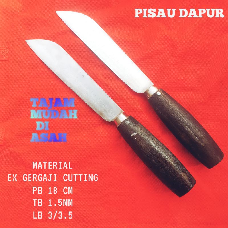 pisau dapur daging sayur seset fillet model belati murah super tajam kuat