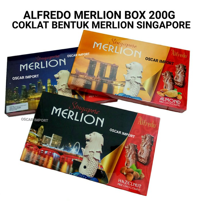 

ALFREDO SINGAPORE MERLION CHOCOLATE BOX 200G COKLAT