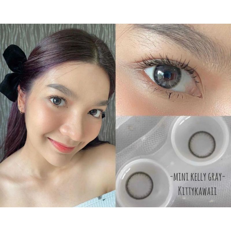 Softlens Kitty Mini kelly grey / KONTAK LENSA