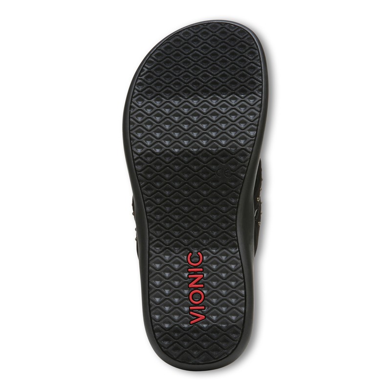 Vionic Tasha Black Sandal Wanita