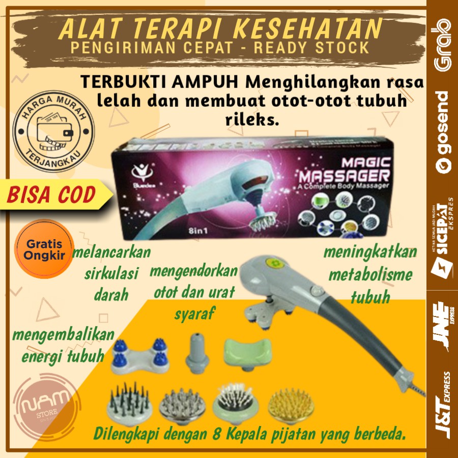 MESIN ALAT PIJAT PIJET TERAPI KESEHATAN LEHER KEPALA PUNGGUNG KAKI GETAR ELEKTRIK LISTRIK MEDIS