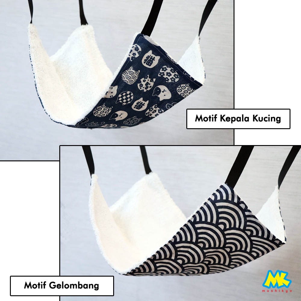 Pet Hammock - Ayunan Kucing Lembut motif Kartun