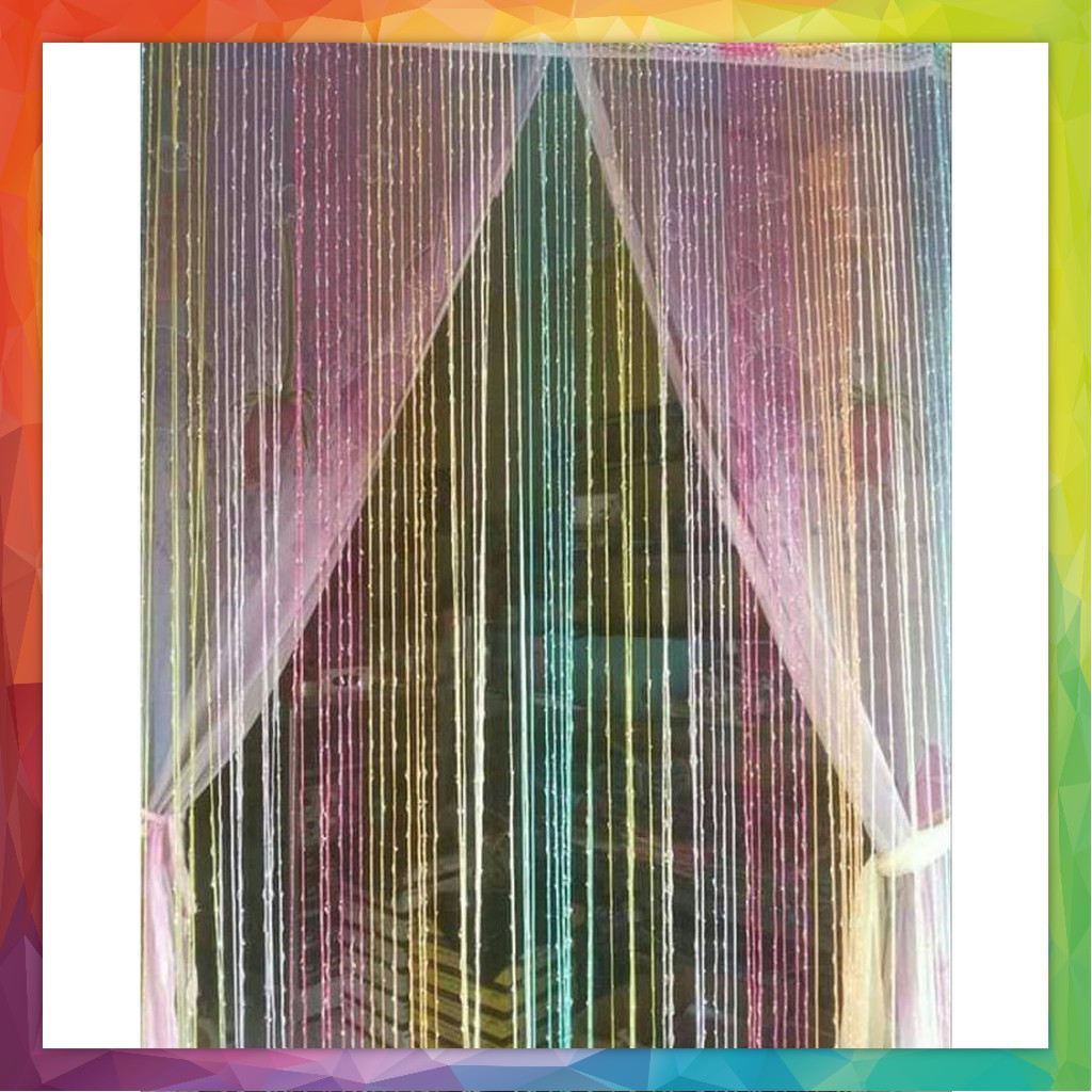 TIRAI BENANG GLITTER ( TIRAI GLITTER PELANGI GRADASI ) TERMURAH