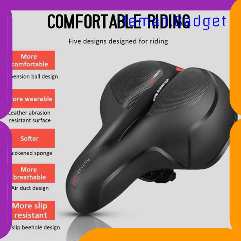 TG-IF214 ZHEFANKU SADEL SEPEDA BIKE SADDLE LEATHER MODEL ABSORBER BALL - ZF10