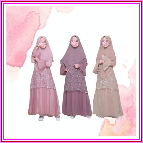 Ready Gamis Anak Perempuan Terbaru Sahima Series By Paku Payung Club Brand Original Bahan Syakila Mi
