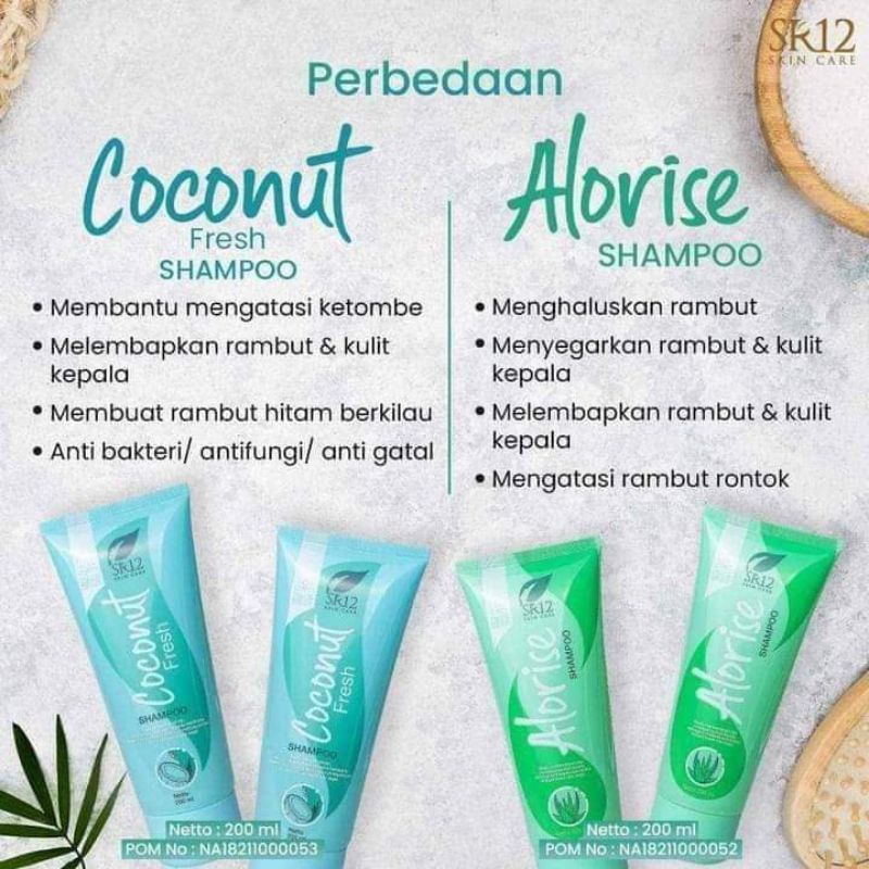 ALORISE SHAMPOO SR12/COCONUT SHAMPOO SR12/CONDITIONER SR12/sampo sr12/rambut rontok/ketombe