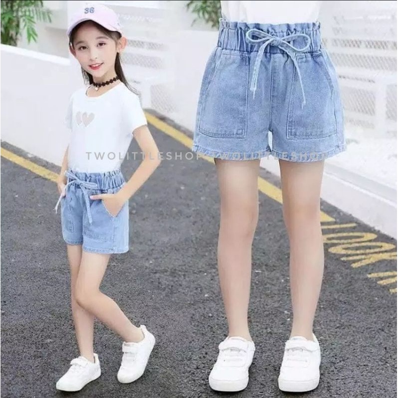 celana jeans hotpants anak